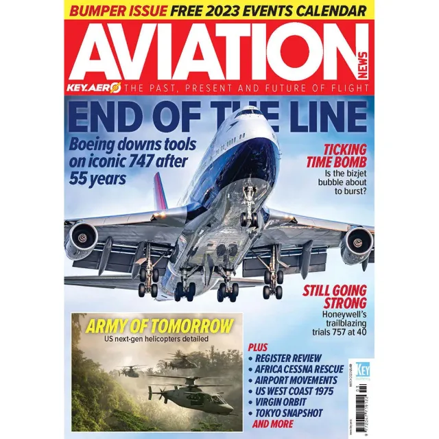 Aviation News mars 2023 tidning Boeing 747-nummer