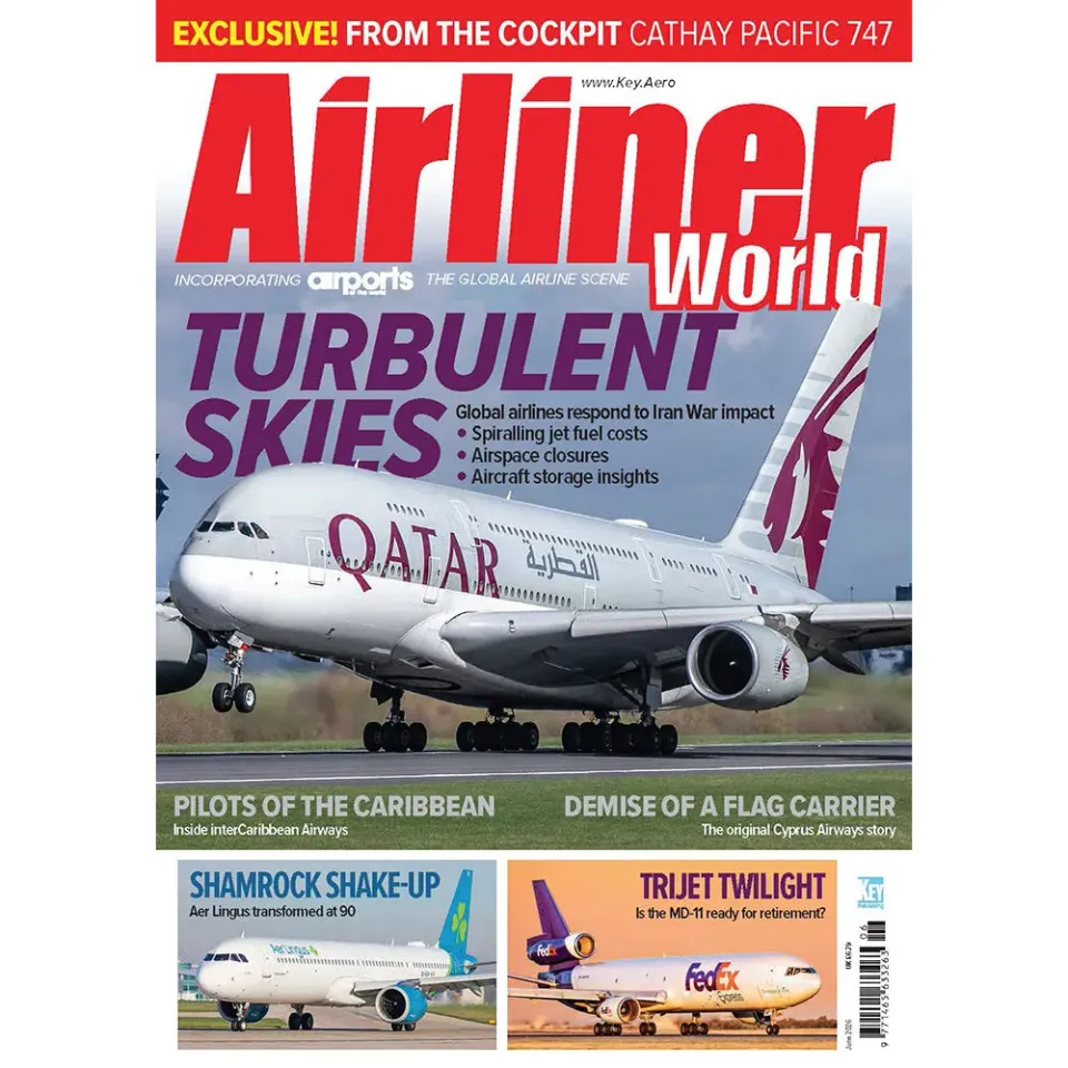 Airliner World juni 2026 tidning civilflyg