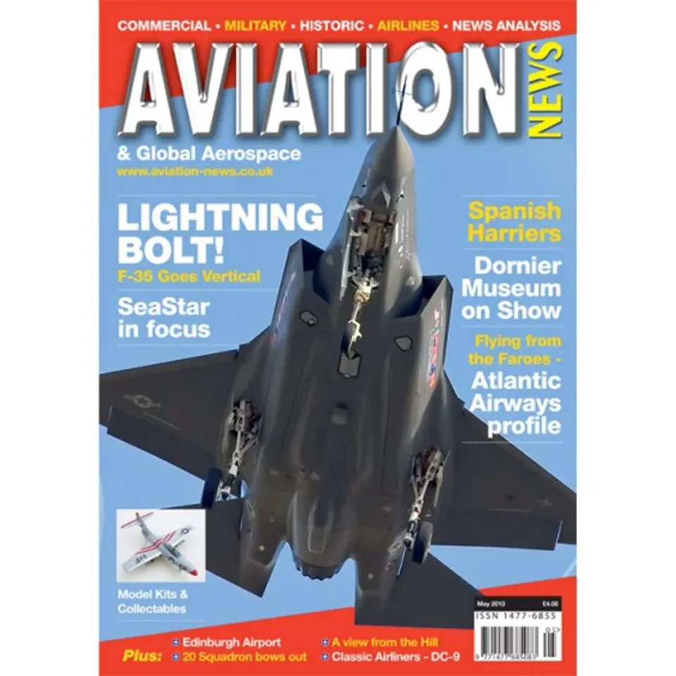 Aviation News maj 2010 tidning baknummer militärflyg