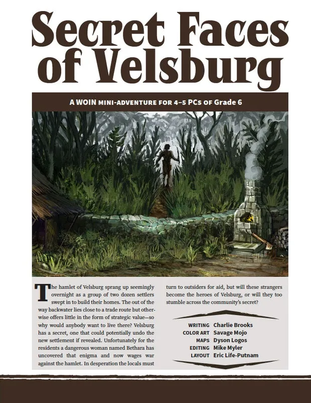 EN Publishing Secret Faces of Velsburg äventyr PDF