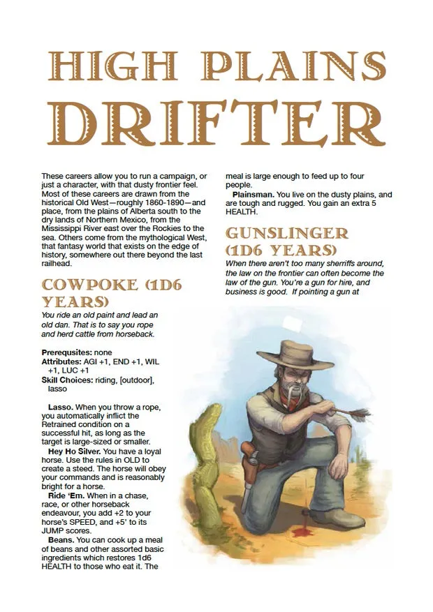 EN Publishing High Plains Drifter WOIN tillägg PDF western