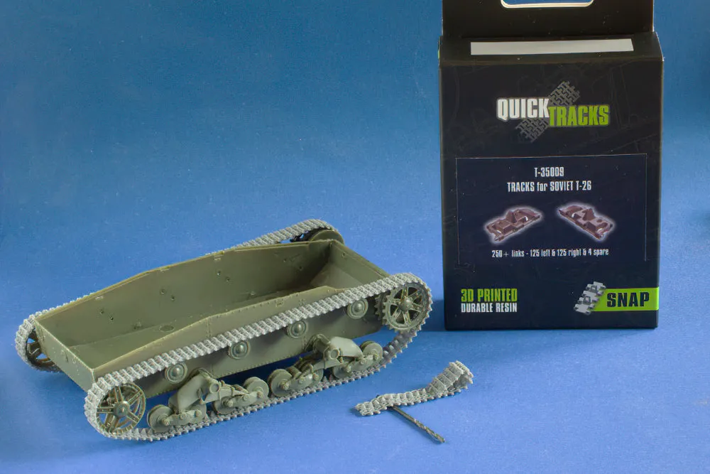Rossagraph QuickTracks T-35009 larvband T-26 sovjetisk 1:35
