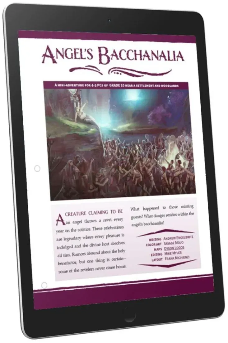 EN Publishing Angel's Bacchanalia äventyr PDF WOIN