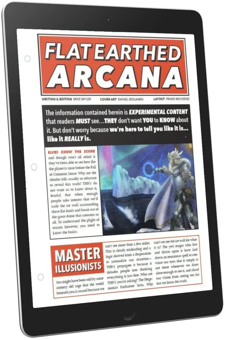 EN Publishing Flatearthed Arcana rollspel PDF humor D&D 5e