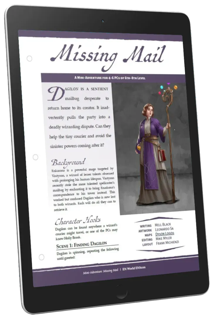 EN Publishing Missing Mail miniäventyr PDF nivå 6-8
