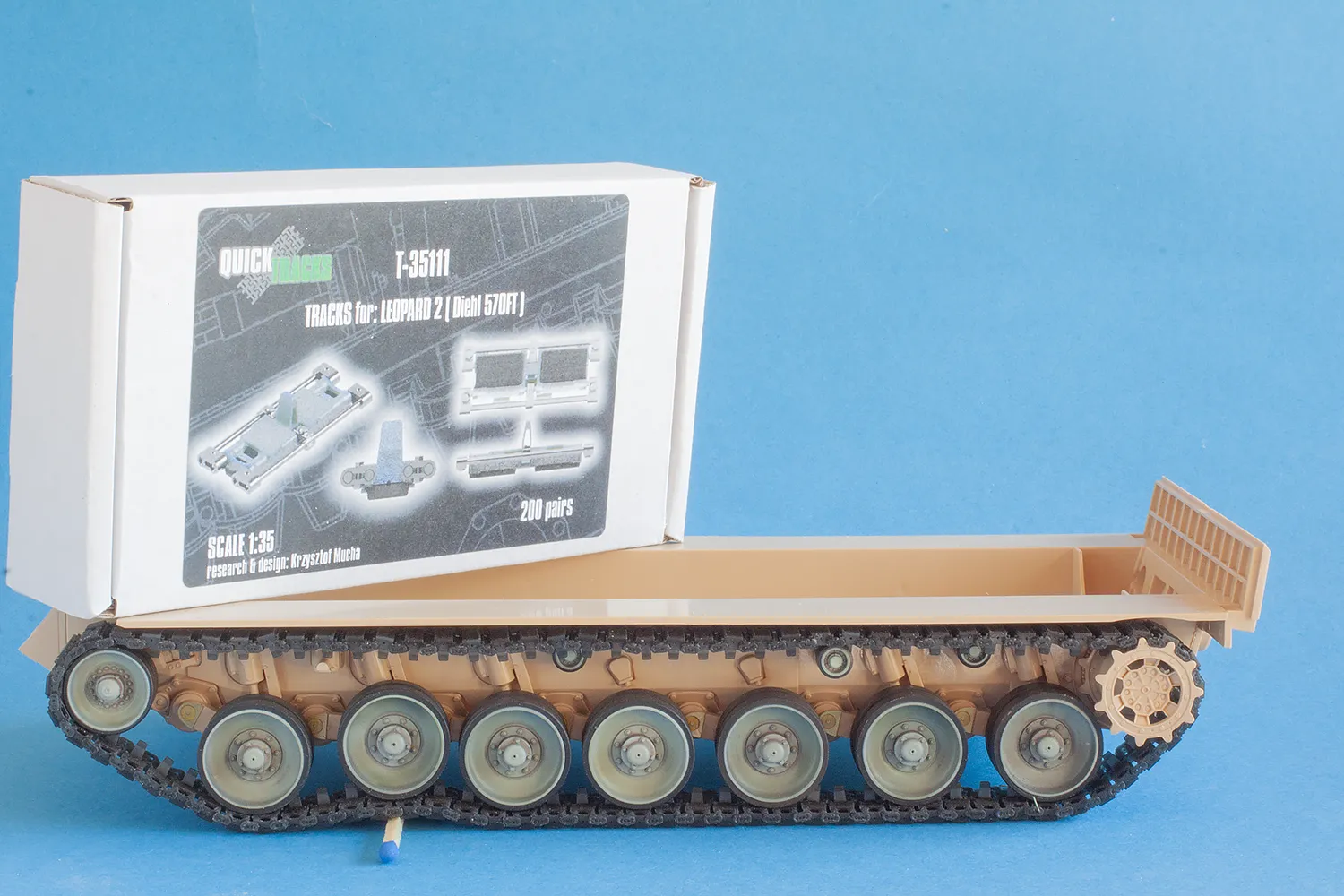 Rossagraph QuickTracks T-35111 larvband 1/35 Leopard 2 Diehl