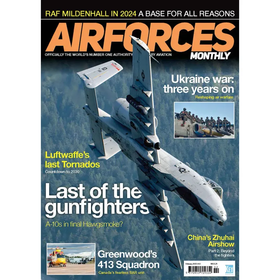 AirForces Monthly februari 2025 tidning A-10 Hawgsmoke