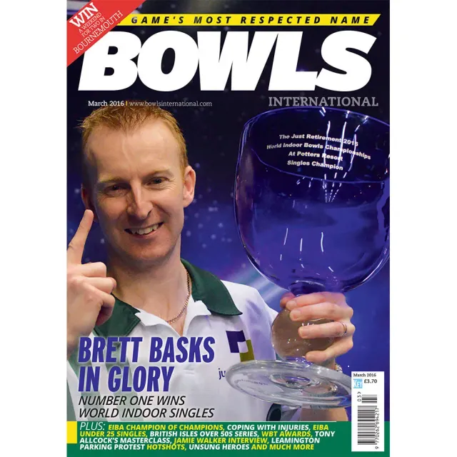 Bowls International mars 2016 tidning lösnummer inomhus-VM