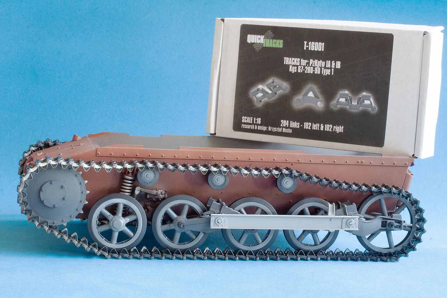 Rossagraph QuickTracks T-16001 bandset 1:16 Panzer I