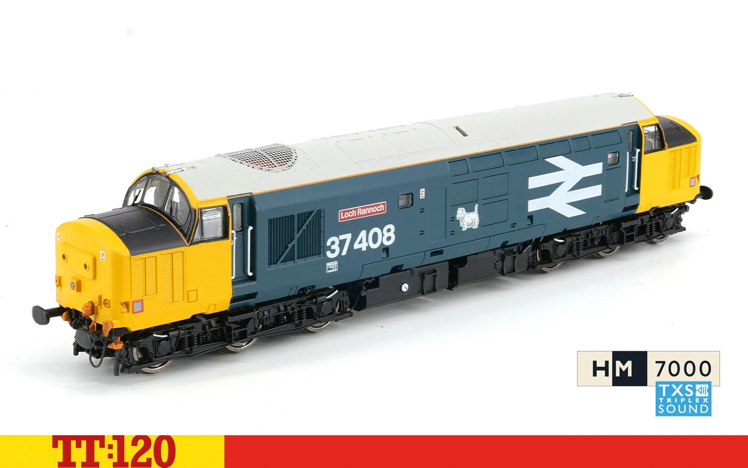 Hornby TT:120 Class 37 37408 Loch Rannoch modellok med ljud