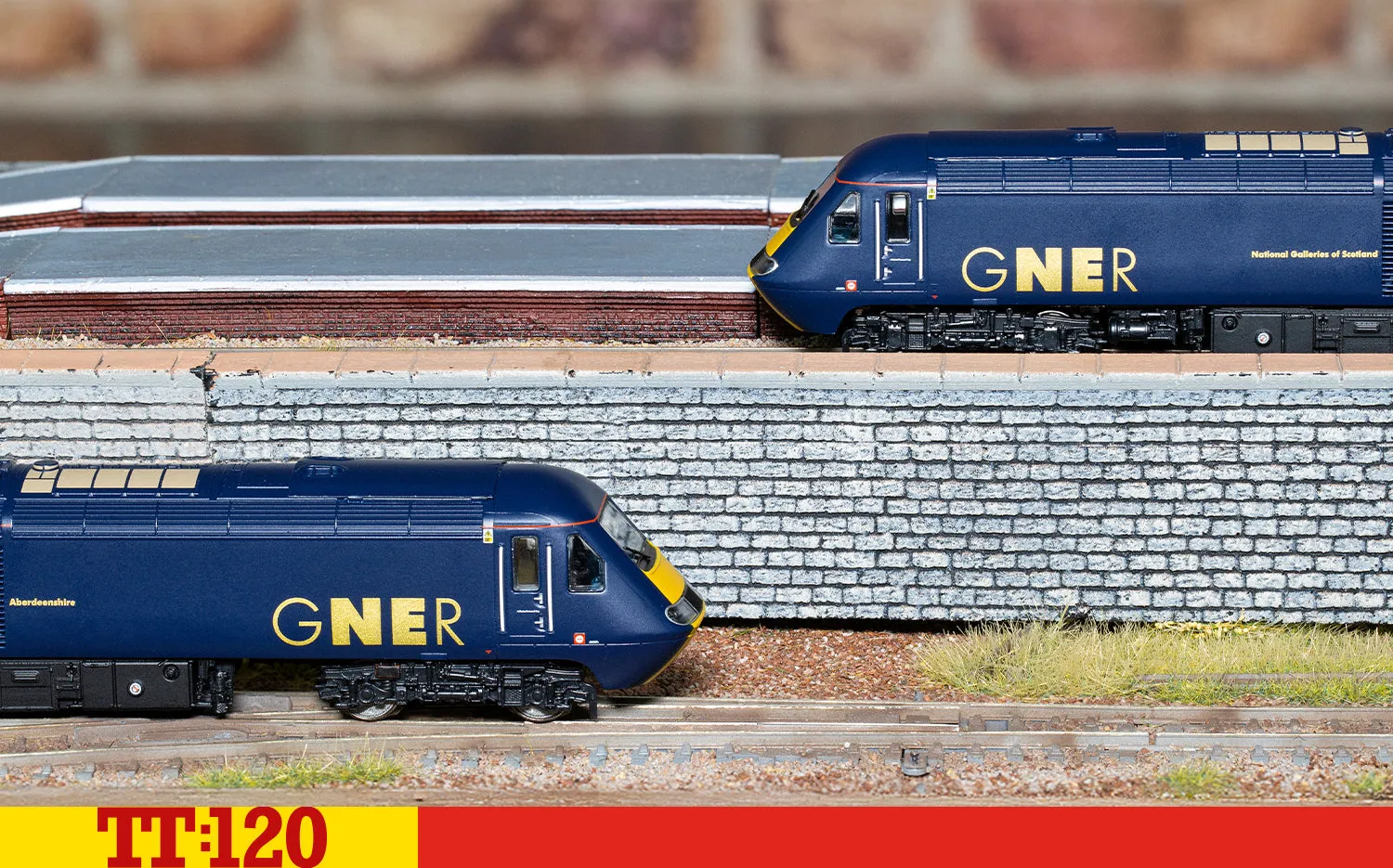 Hornby TT:120 Class 43 HST tågset GNER 43120+43115 DCC