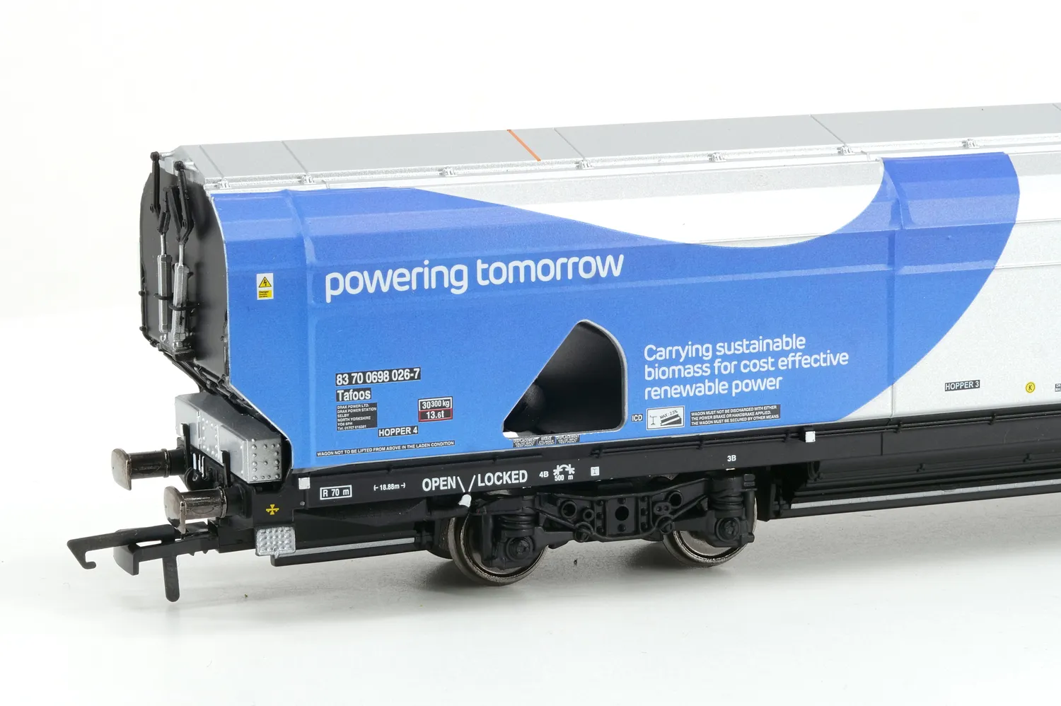 Hornby Drax Biomass IIA-D Powering Tomorrow Pack 2 modellvagnar OO