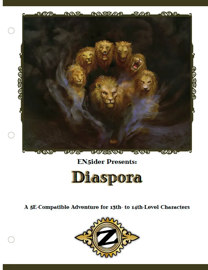 EN Publishing Zeitgeist 8 Diaspora äventyr PDF 5e