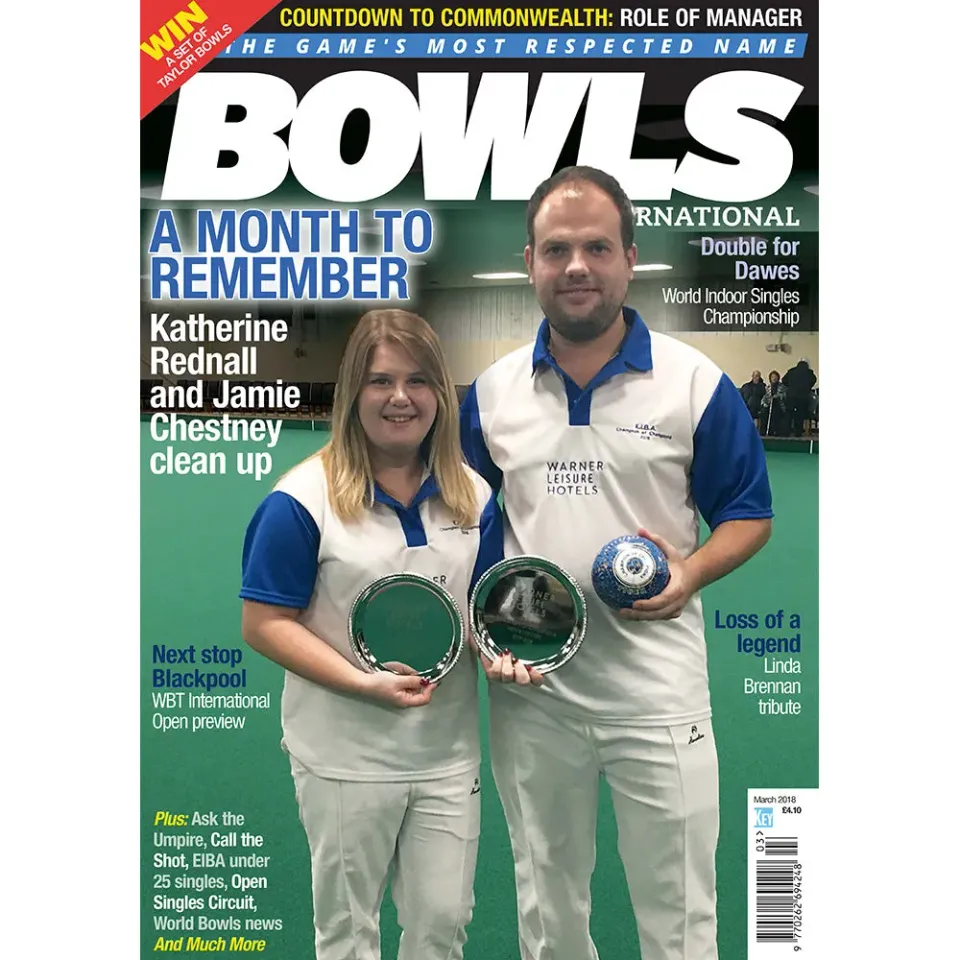 Bowls International mars 2018 tidning – inomhusbowls