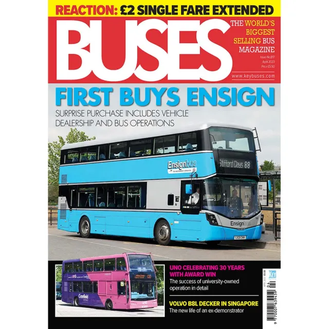 Buses April 2023 tidning lösnummer bussar