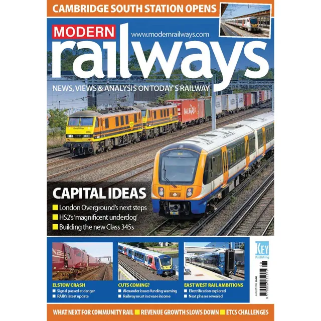 Modern Railways augusti 2026 tidning – brittisk järnväg