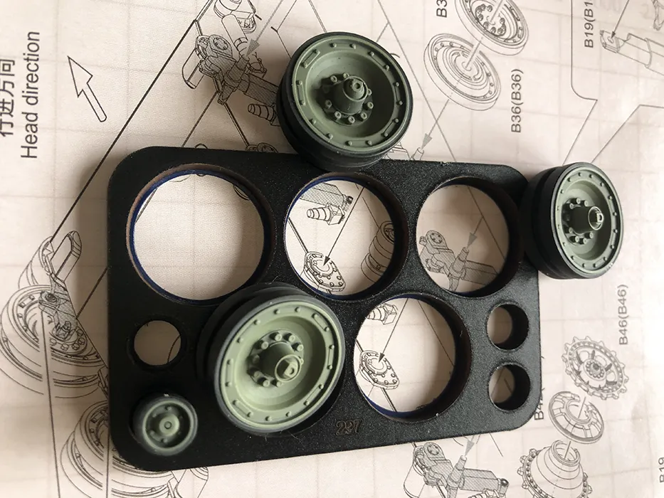 Rossagraph QuickWheel QW-297 målarmask 1:35 Jaguar Das Werk