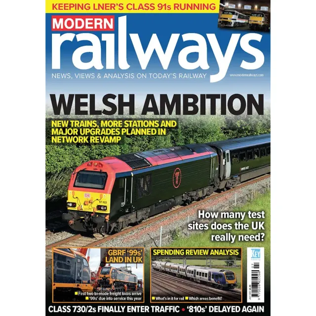 Modern Railways juli 2025 tidning tåg
