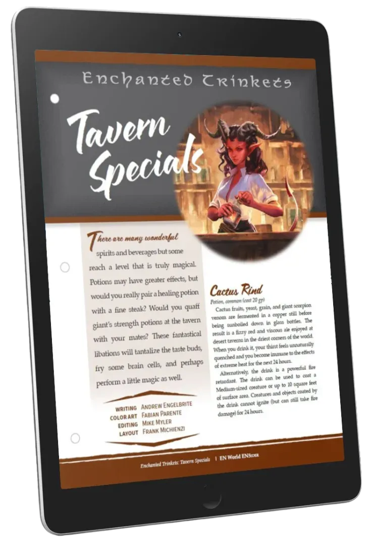 EN Publishing Enchanted Trinkets Tavern Specials pdf D&D 5e