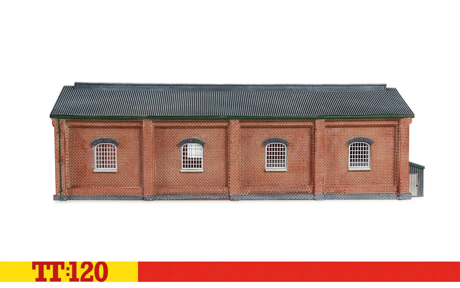 Hornby TT:120 Double Engine Shed lokstall rött tegel