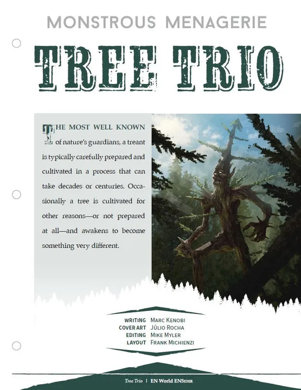 EN Publishing Monstrous Menagerie Tree Trio PDF trän