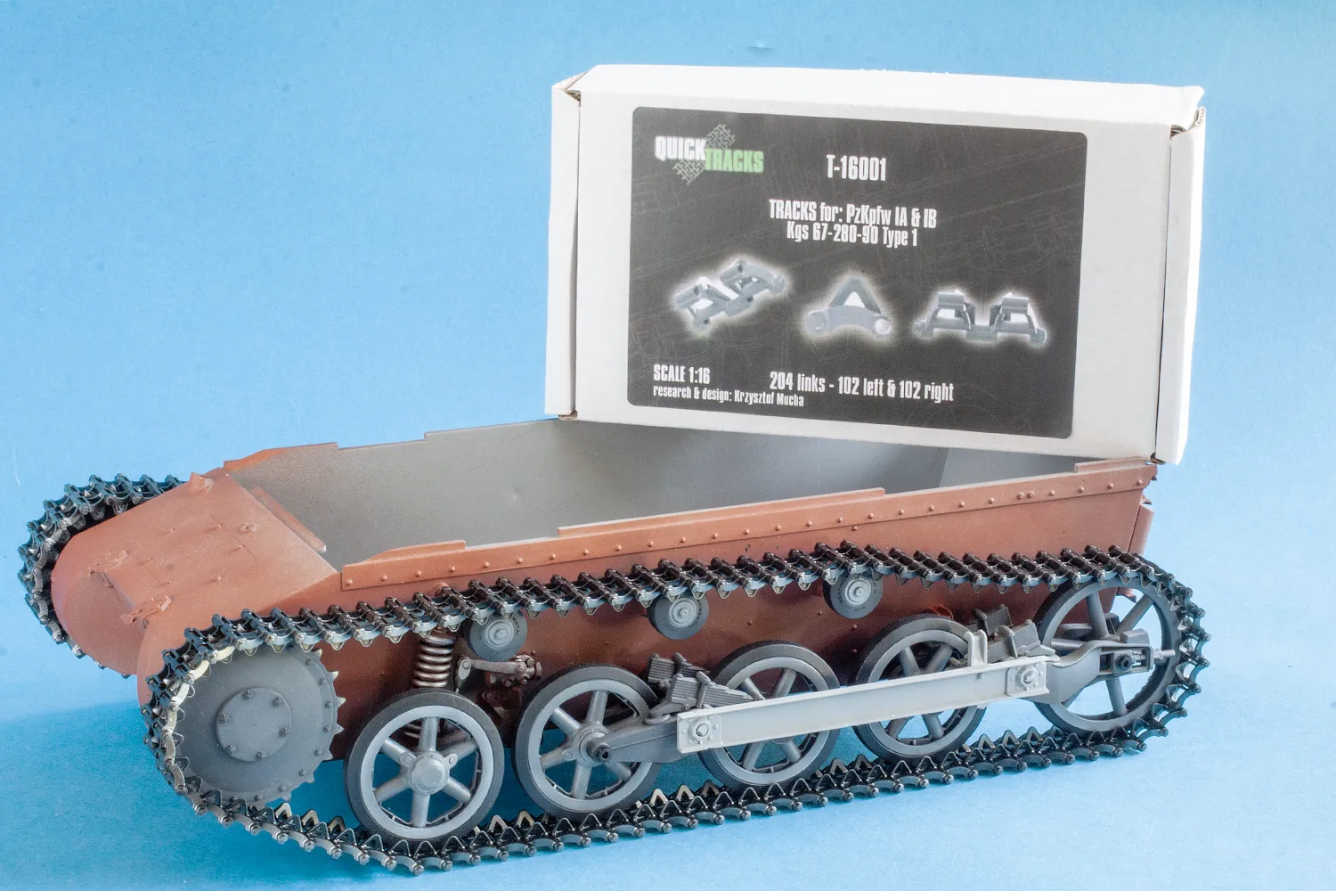 Rossagraph QuickTracks T-16001 bandset 1:16 Panzer I