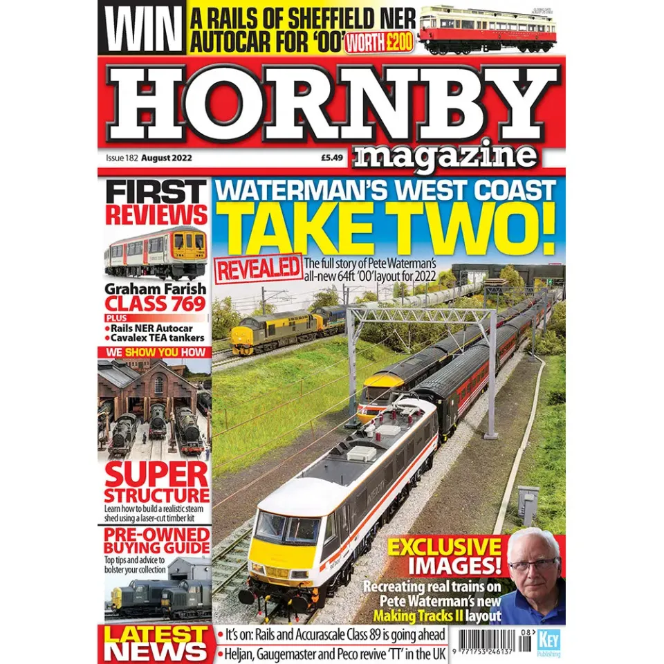 Hornby Magazine augusti 2022 tidning modelljärnväg