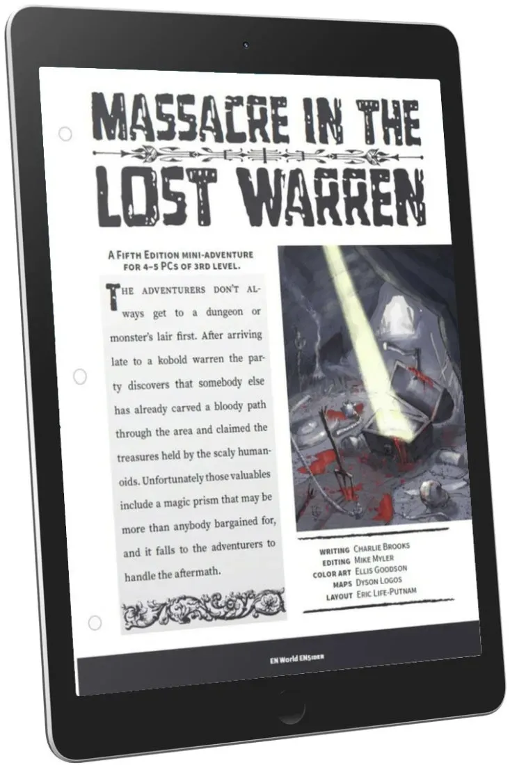 EN Publishing Massacre in the Lost Warrens äventyr PDF nivå 3