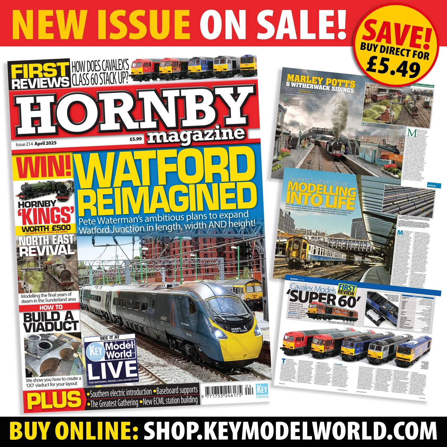 Hornby Magazine april 2025 tidning modelljärnväg